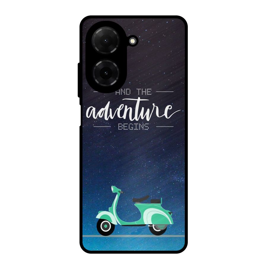 Adventure Scooter Metal Back Case for Redmi A5 4G