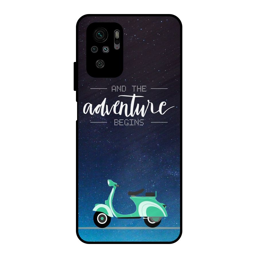 Adventure Scooter Metal Back Case for Redmi Note 10S