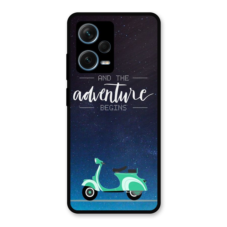 Adventure Scooter Metal Back Case for Redmi Note 12 Pro Plus 5G