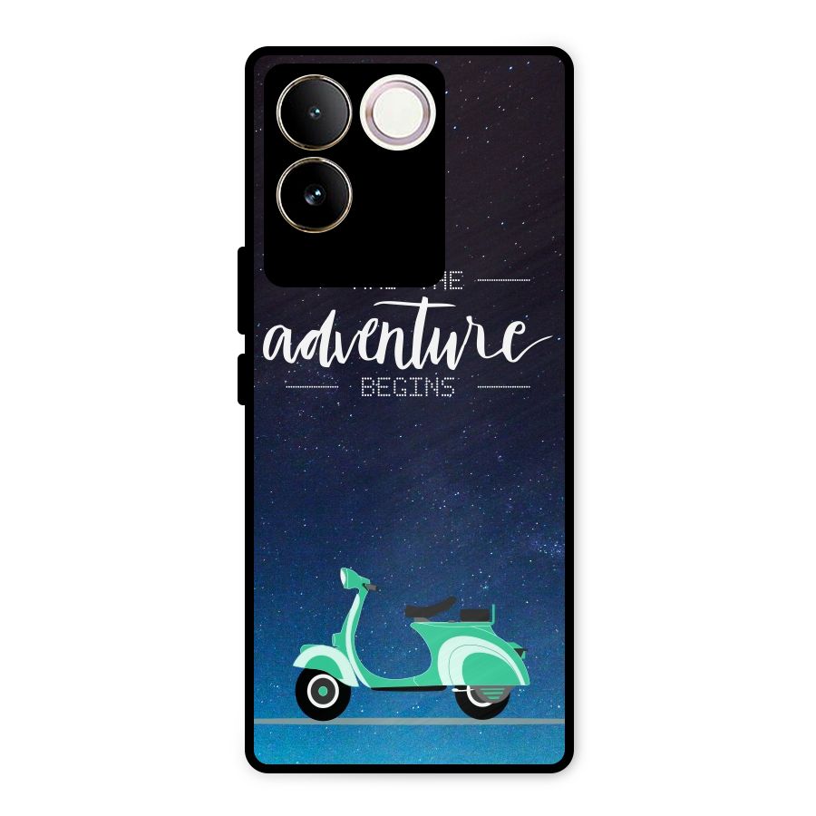 Adventure Scooter Metal Back Case for Vivo T2 Pro