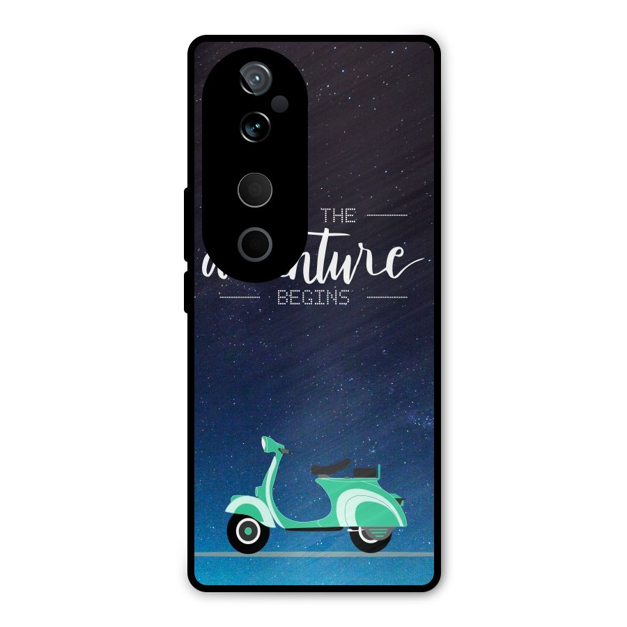 Adventure Scooter Metal Back Case for Vivo T3 Ultra