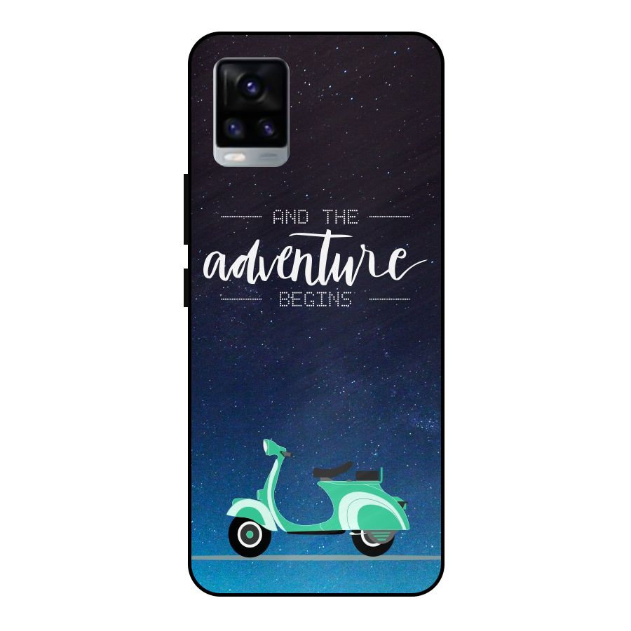 Adventure Scooter Metal Back Case for Vivo V20 2021