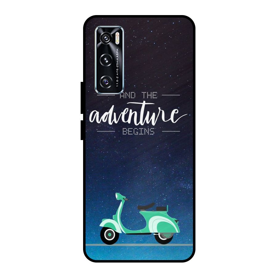 Adventure Scooter Metal Back Case for Vivo V20 SE