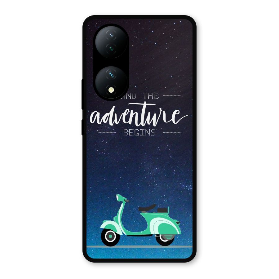 Adventure Scooter Metal Back Case for Vivo Y100a