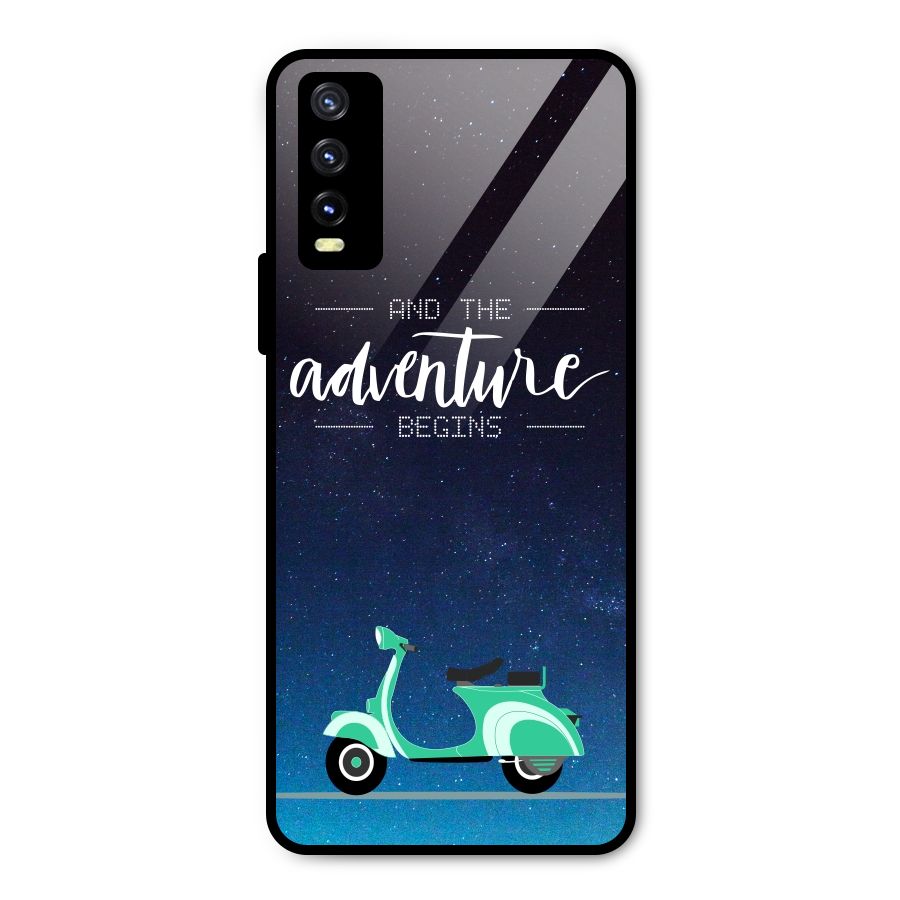 Adventure Scooter Metal Back Case for Vivo Y20i