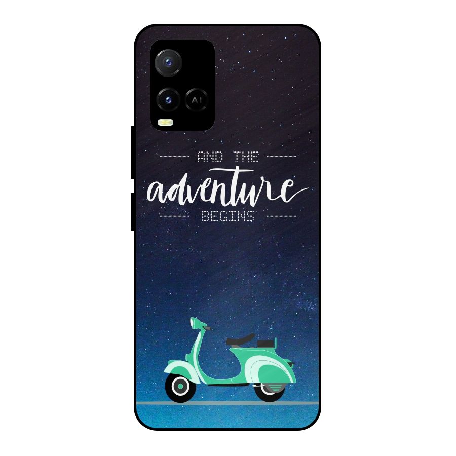 Adventure Scooter Metal Back Case for Vivo Y21 2021