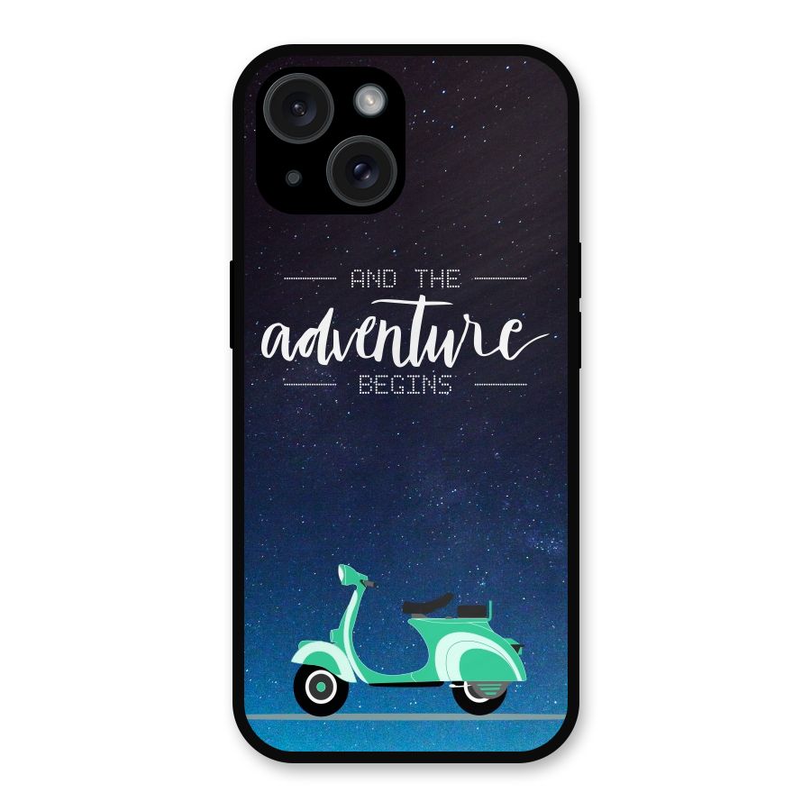 Adventure Scooter Metal Back Case for iPhone 15