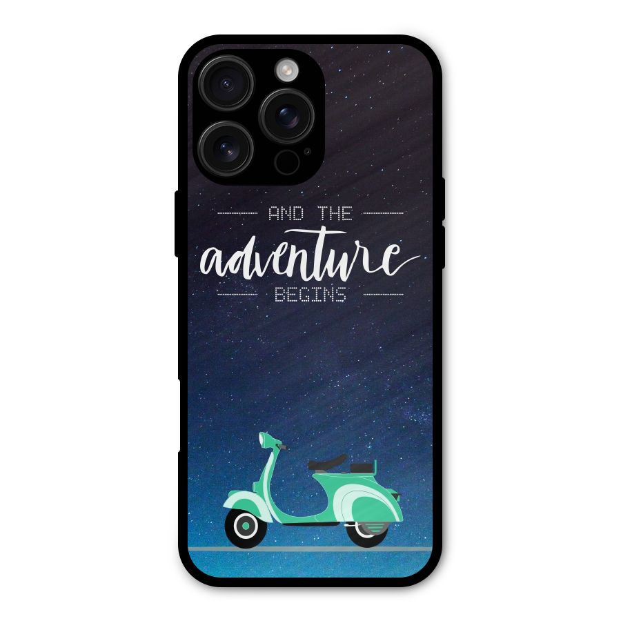 Adventure Scooter Metal Back Case for iPhone 16 Pro Max