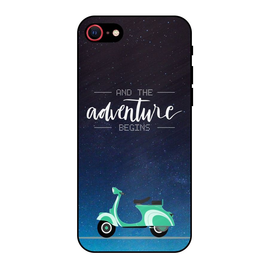Adventure Scooter Metal Back Case for iPhone SE 2020