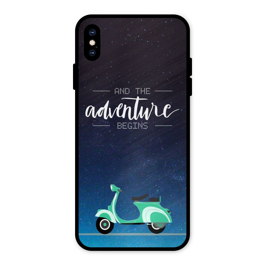 Adventure Scooter Metal Back Case for iPhone XS Max