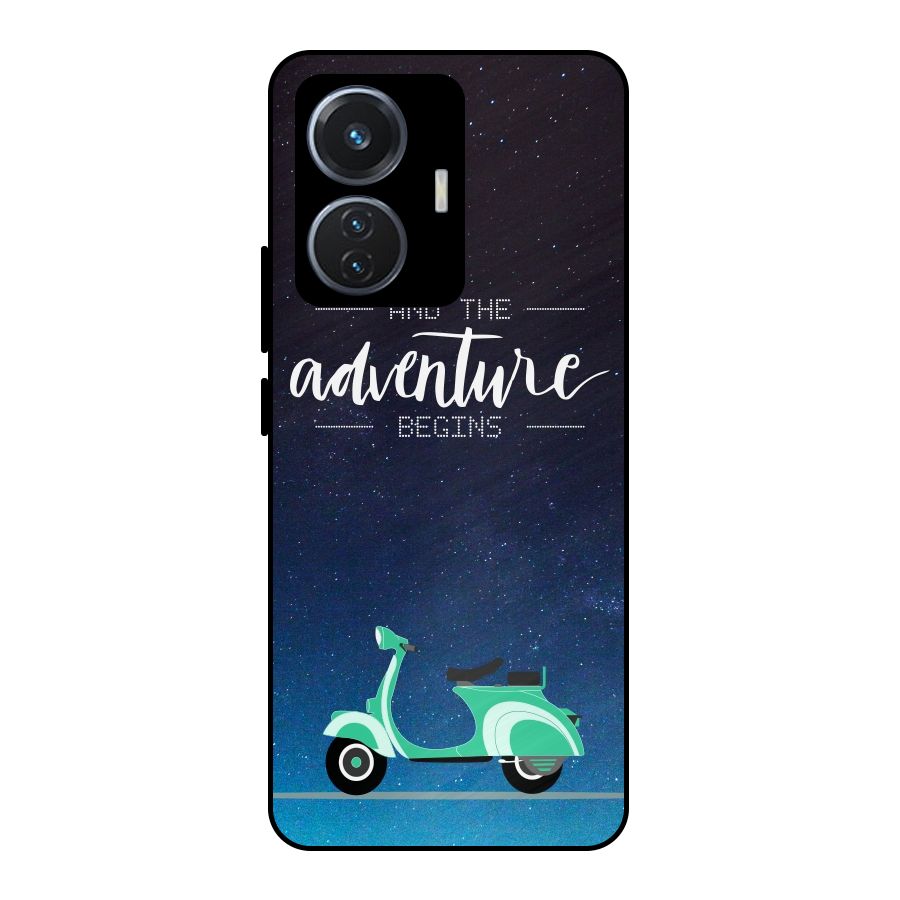 Adventure Scooter Metal Back Case for iQOO Z6 44W
