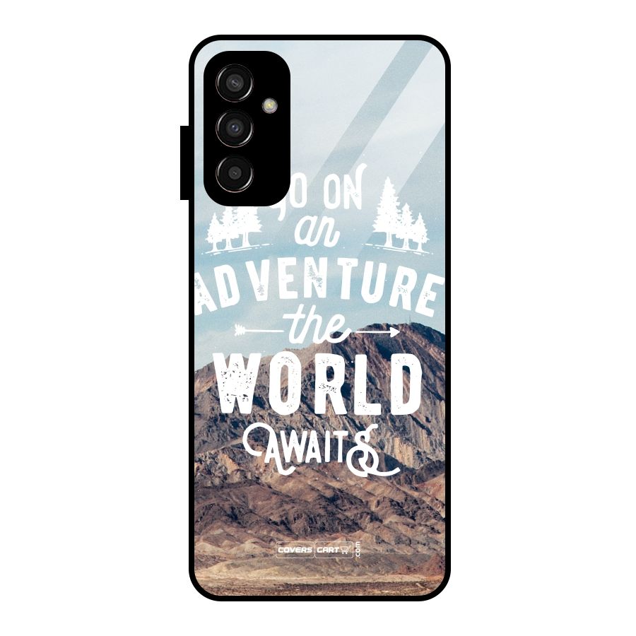 Adventure World Glass Back Case for Galaxy F13