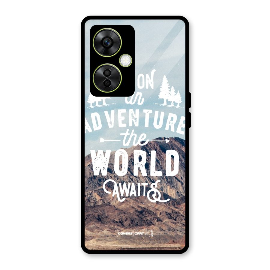 Adventure World Glass Back Case for OnePlus Nord CE 3 Lite