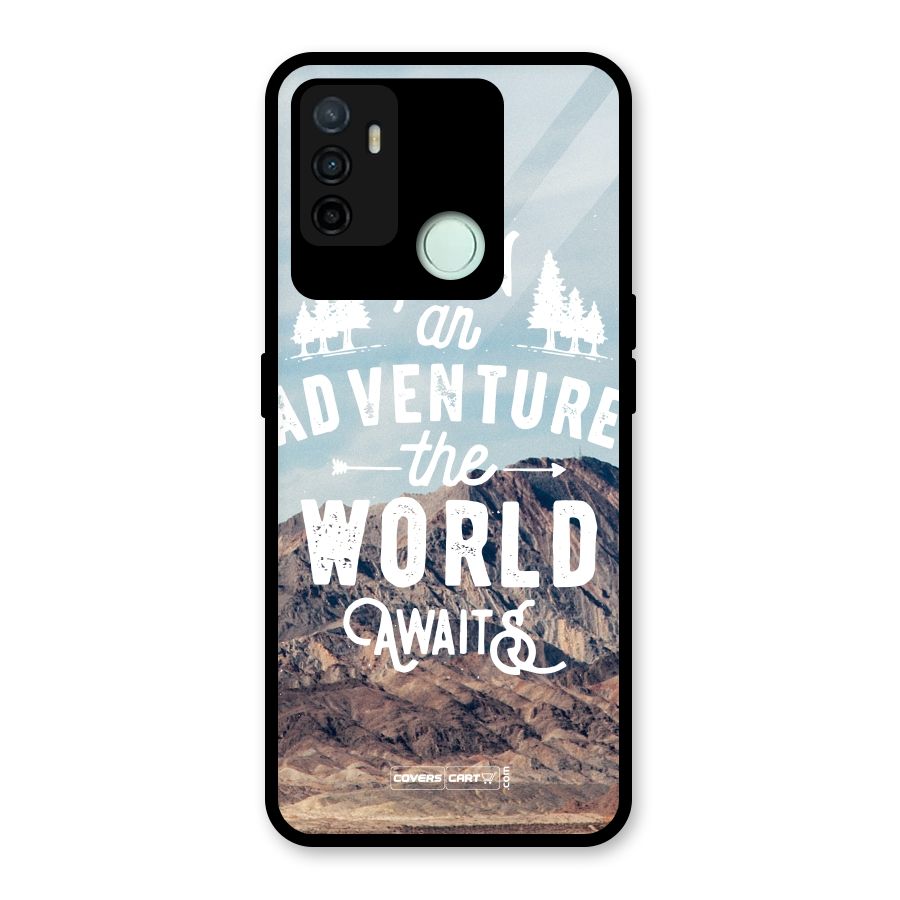 Adventure World Glass Back Case for Oppo A53