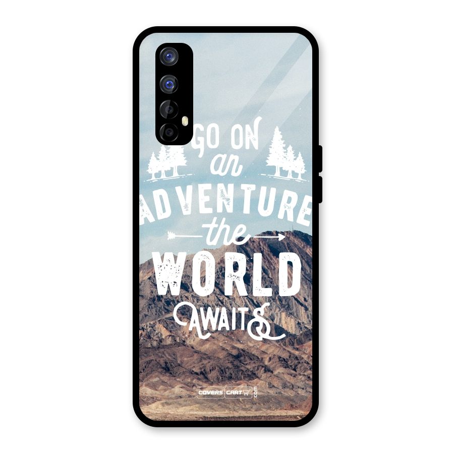 Adventure World Glass Back Case for Realme Narzo 20 Pro
