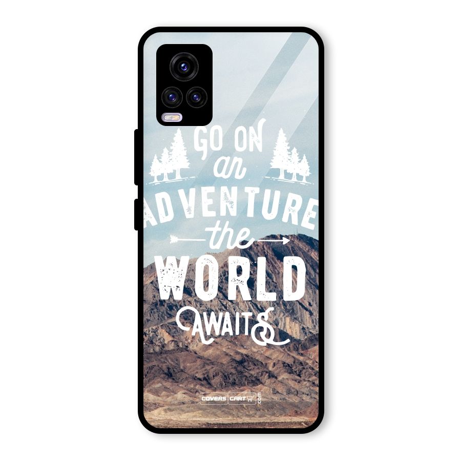 Adventure World Glass Back Case for Vivo V20 2021