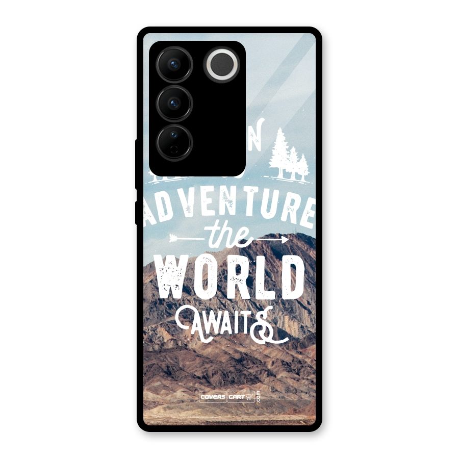 Adventure World Glass Back Case for Vivo V27