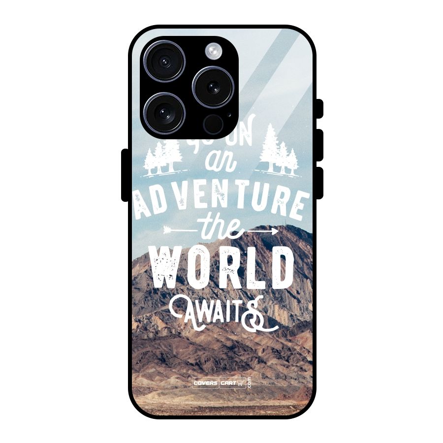 Adventure World Glass Back Case for iPhone 15 Pro