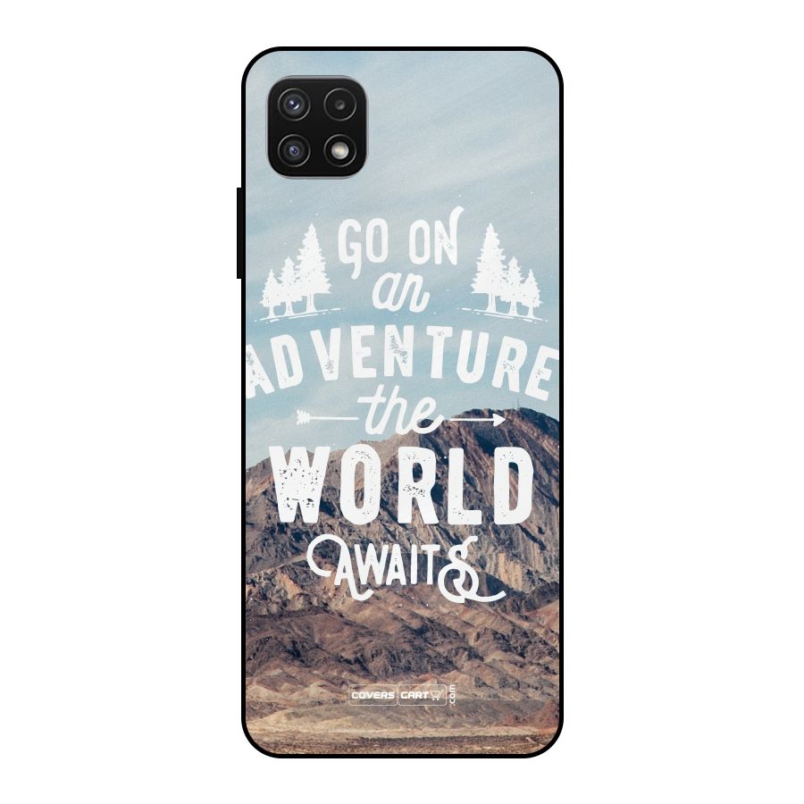 Adventure World Metal Back Case for Galaxy A22 5G