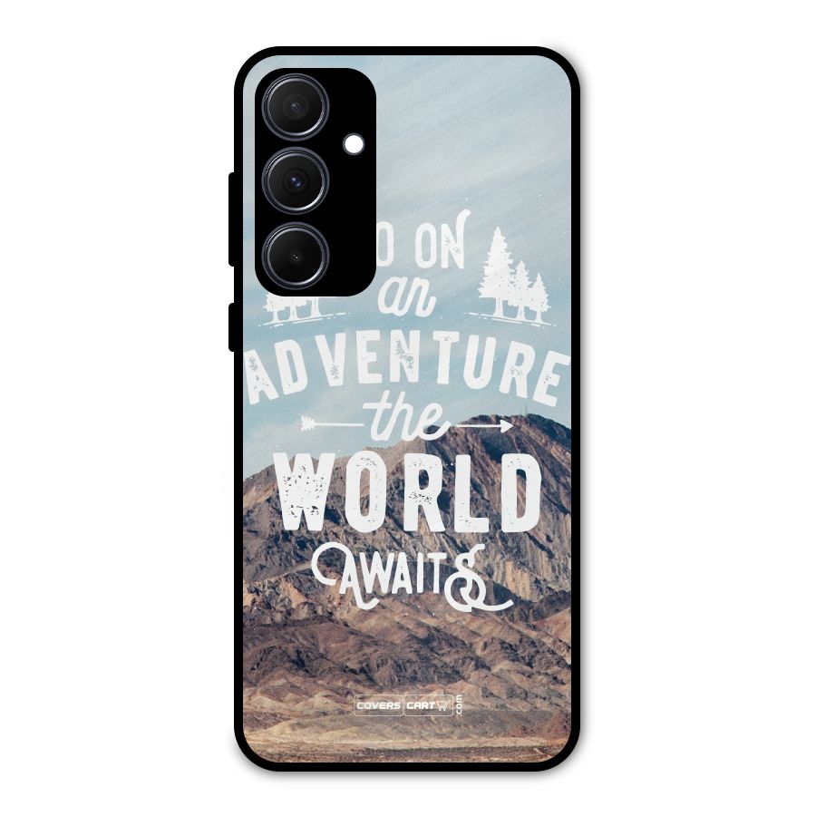 Adventure World Metal Back Case for Galaxy A35