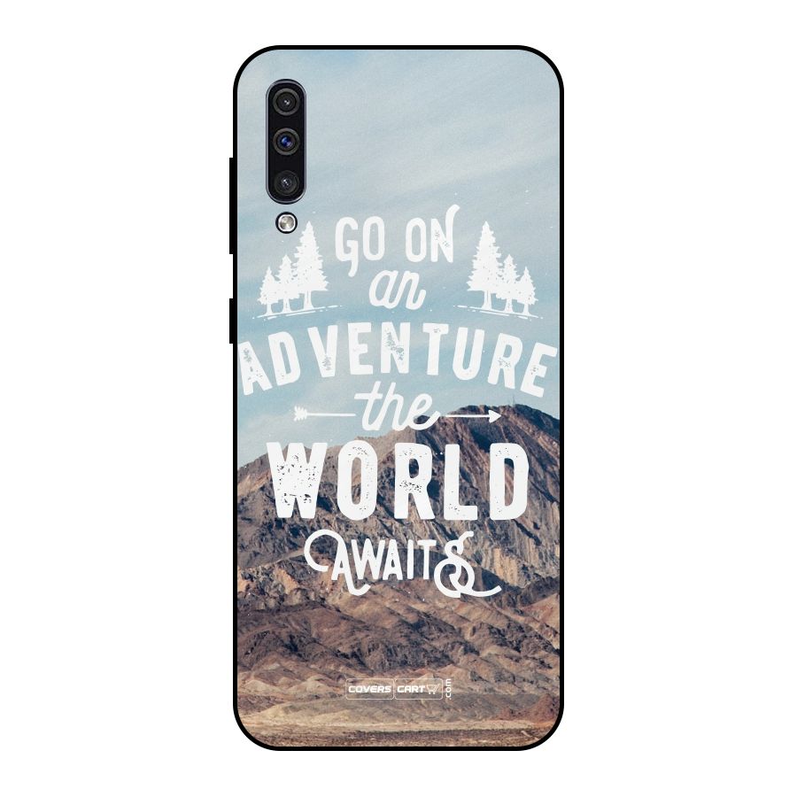 Adventure World Metal Back Case for Galaxy A50