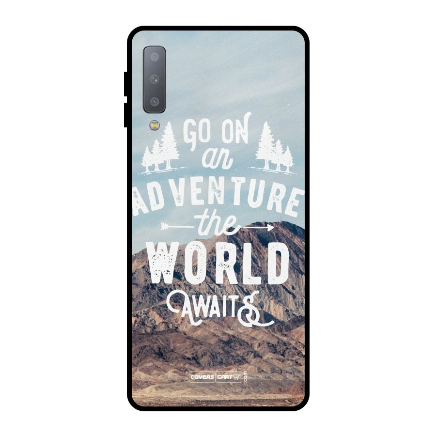 Adventure World Metal Back Case for Galaxy A7 (2018)