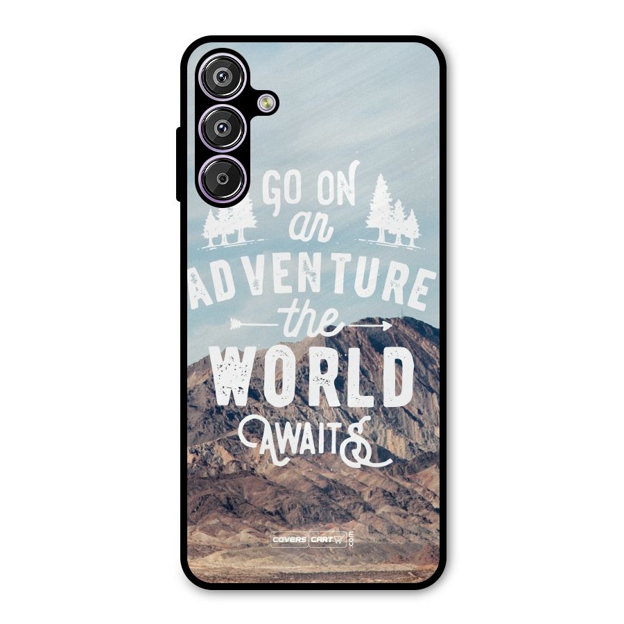 Adventure World Metal Back Case for Galaxy F15