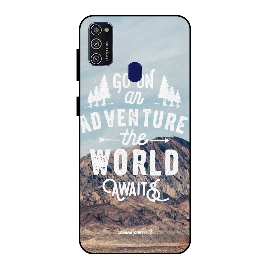 Adventure World Metal Back Case for Galaxy M21