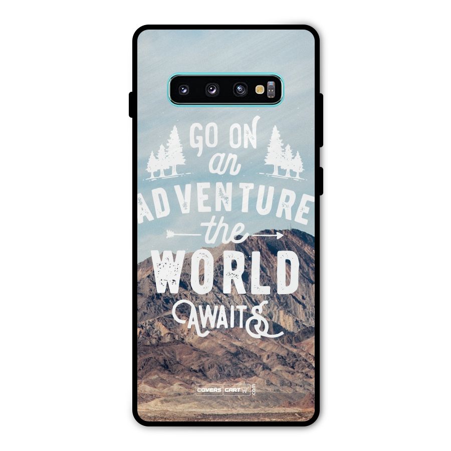 Adventure World Metal Back Case for Galaxy S10 Plus