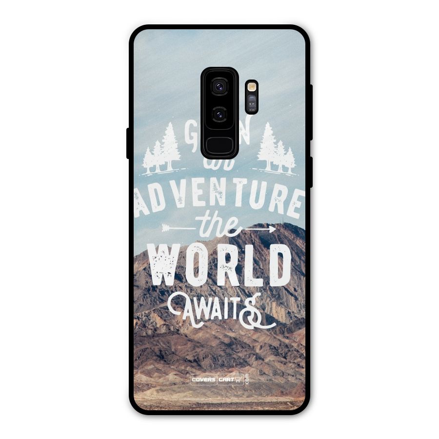 Adventure World Metal Back Case for Galaxy S9 Plus