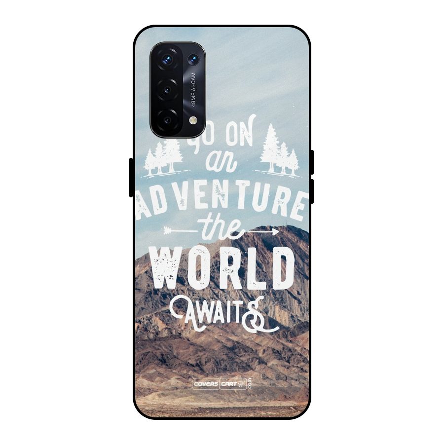 Adventure World Metal Back Case for Oppo A74 5G