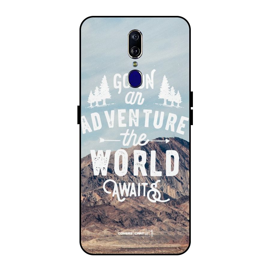 Adventure World Metal Back Case for Oppo F11