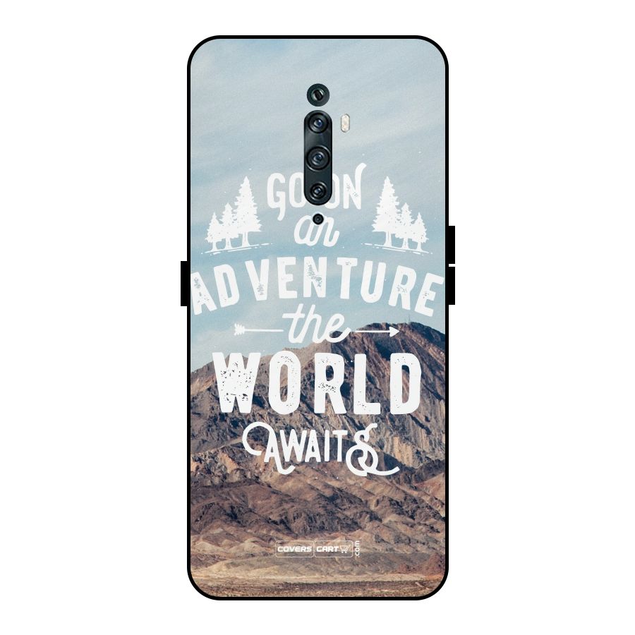 Adventure World Metal Back Case for Oppo Reno2 F