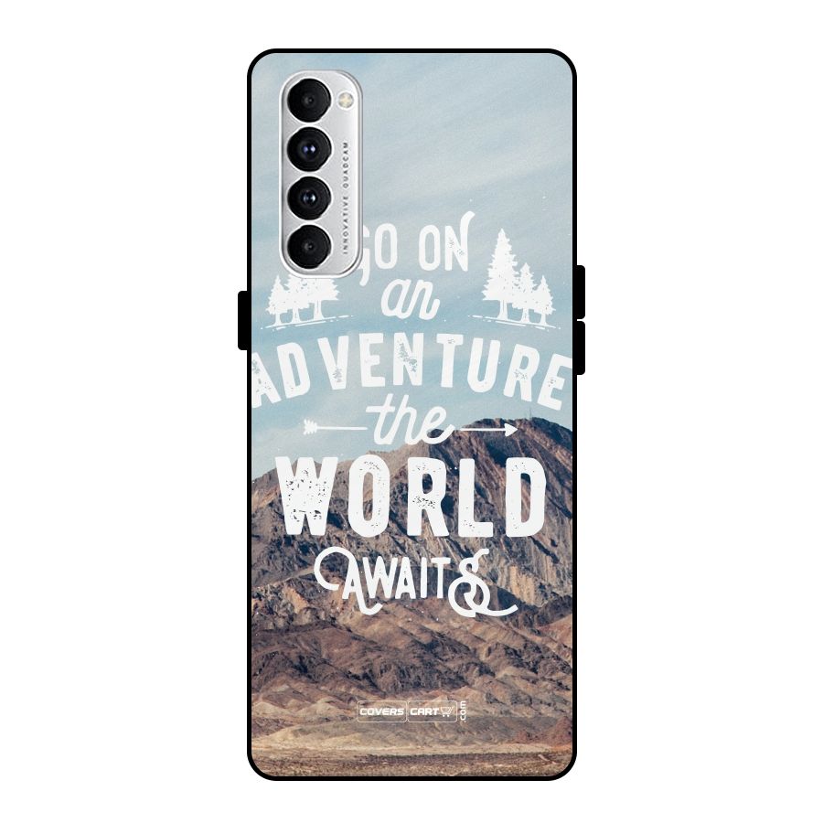 Adventure World Metal Back Case for Oppo Reno4 Pro