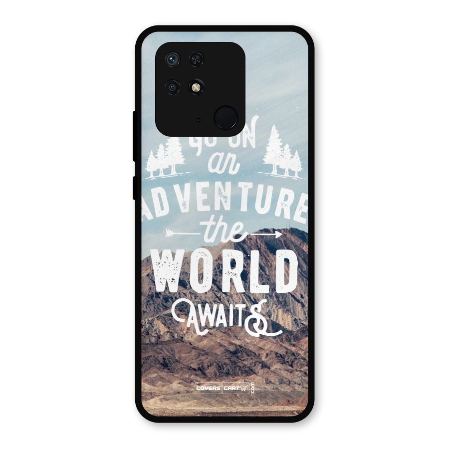 Adventure World Metal Back Case for Redmi 10
