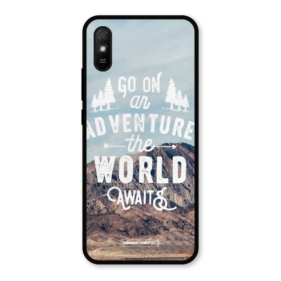Adventure World Metal Back Case for Redmi 9a
