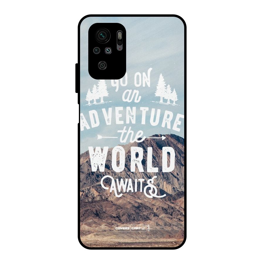 Adventure World Metal Back Case for Redmi Note 10S