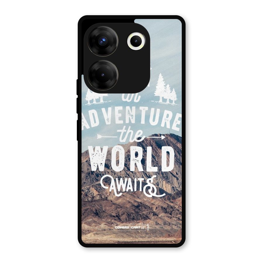 Adventure World Metal Back Case for Tecno Camon 20 Pro