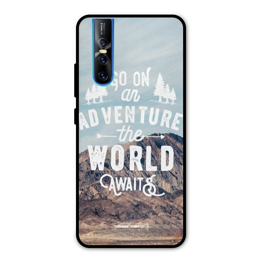 Adventure World Metal Back Case for Vivo V15 Pro