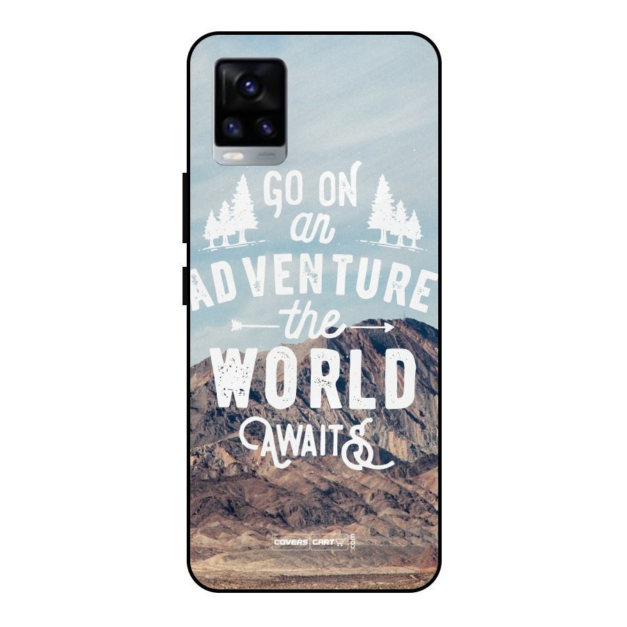 Adventure World Metal Back Case for Vivo V20 2021