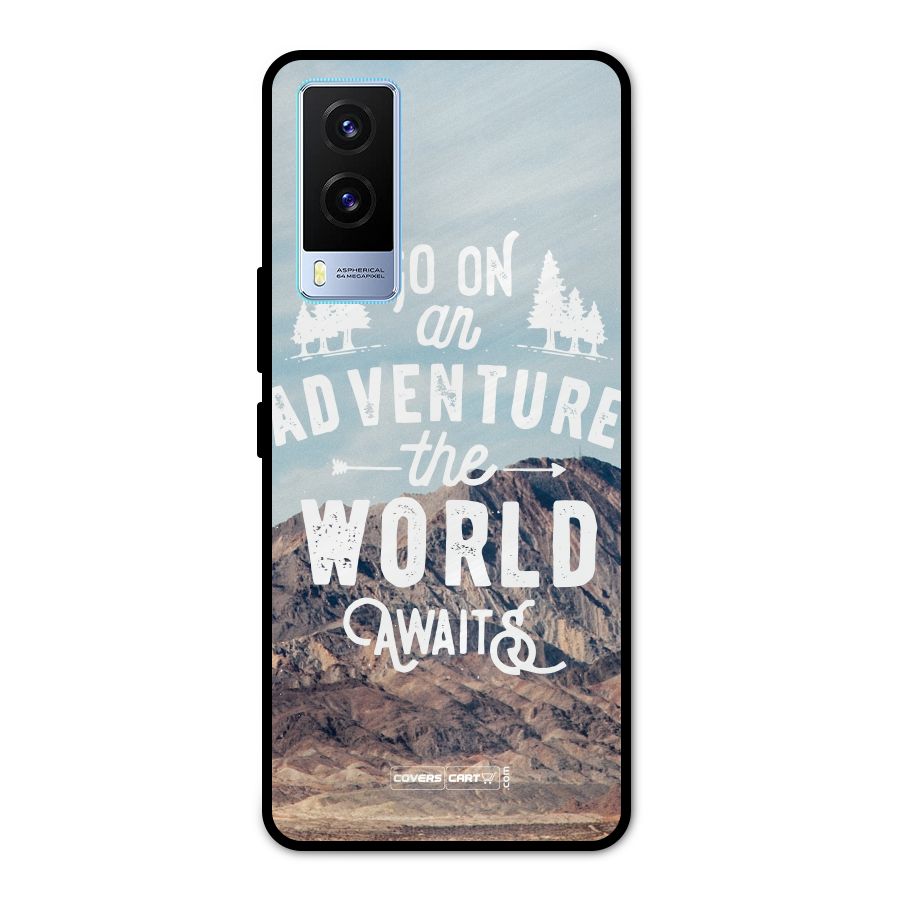 Adventure World Metal Back Case for Vivo V21e 5G