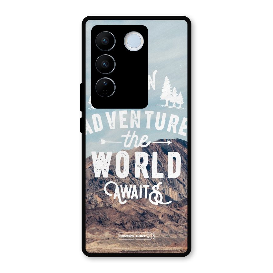 Adventure World Metal Back Case for Vivo V27 Pro
