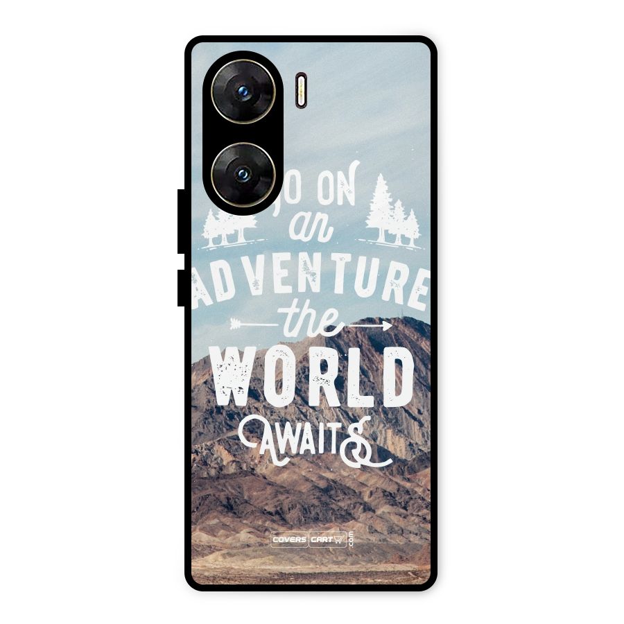 Adventure World Metal Back Case for Vivo V29e