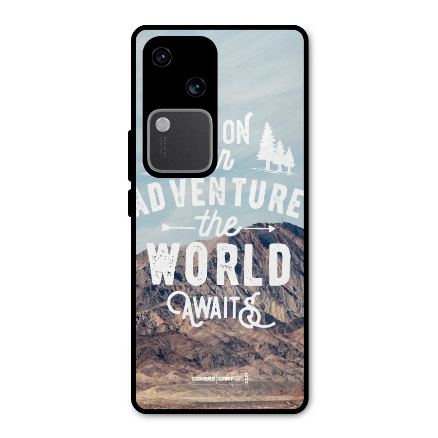 Adventure World Metal Back Case for Vivo V30 Pro