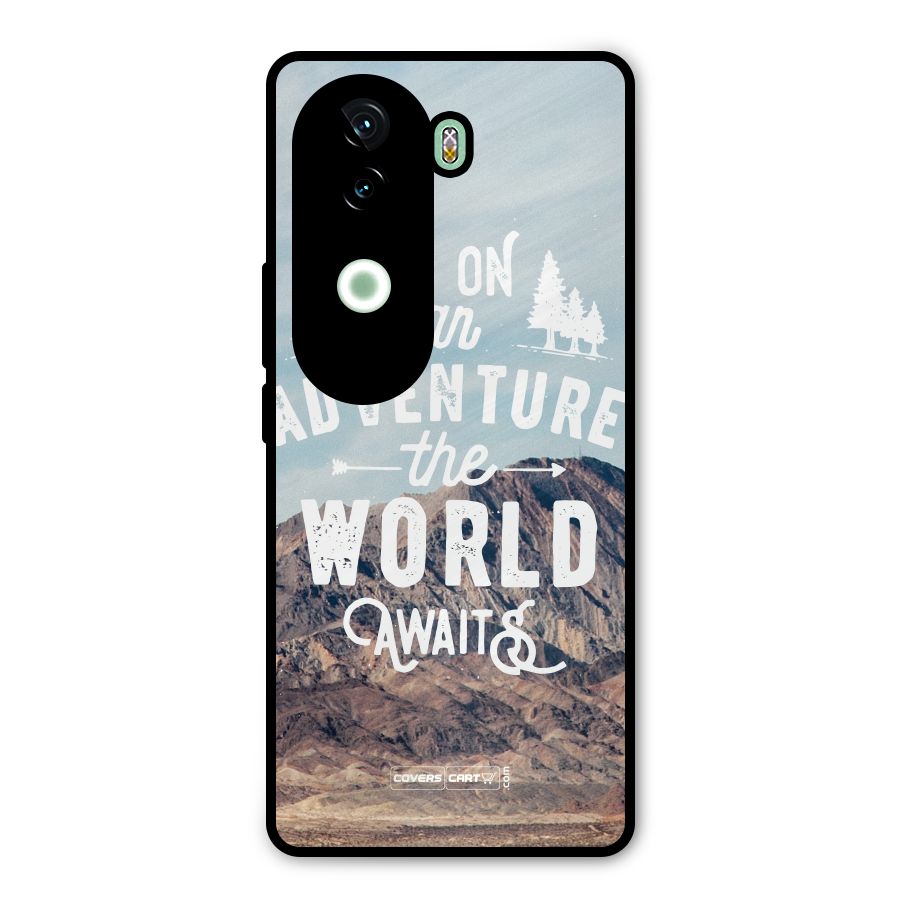 Adventure World Metal Back Case for Vivo V40e