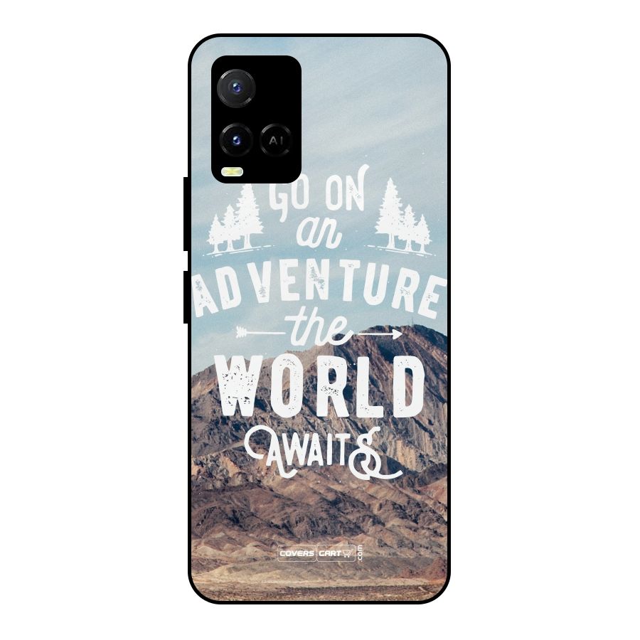 Adventure World Metal Back Case for Vivo Y21 2021