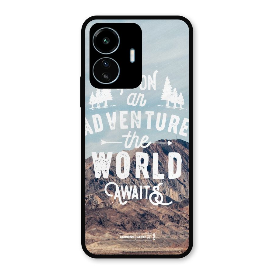 Adventure World Metal Back Case for vivo iQOO Z6 Lite 5G
