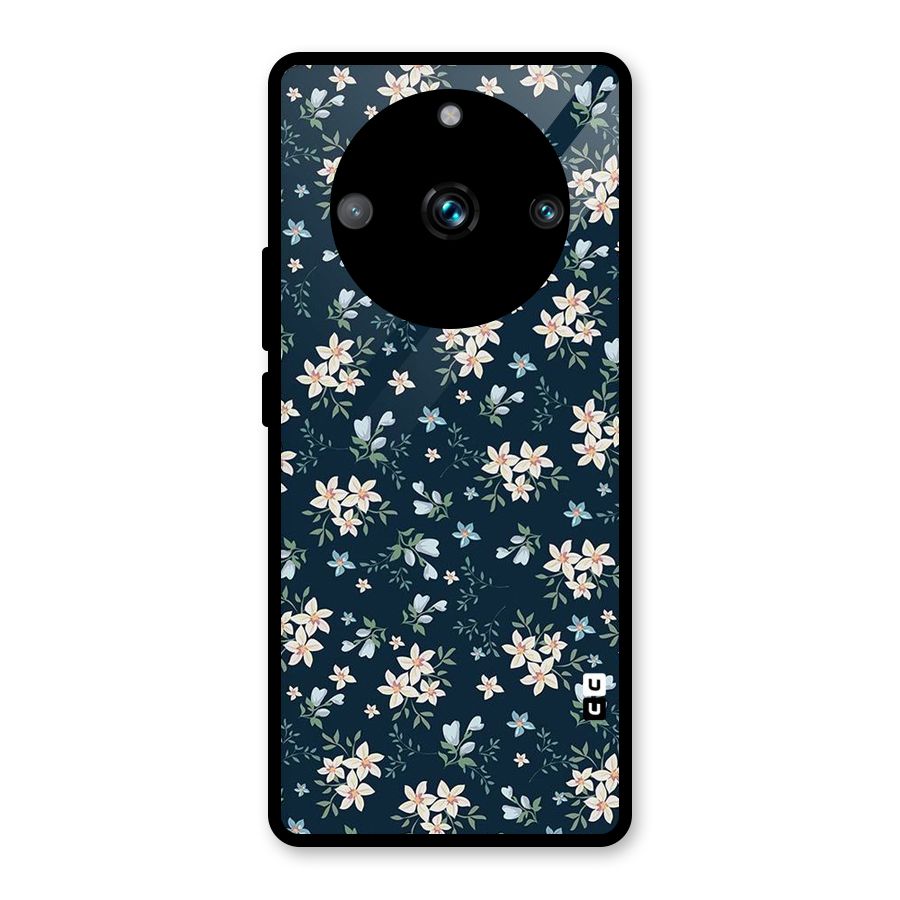 Aesthetic Bloom Glass Back Case for Realme 11 Pro