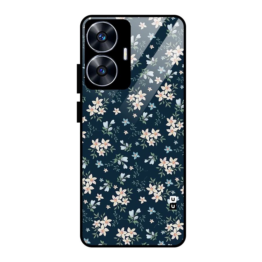 Aesthetic Bloom Glass Back Case for realme C55