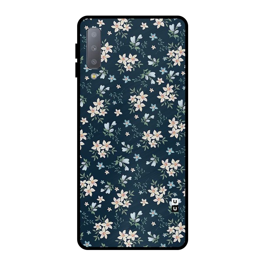 Aesthetic Bloom Metal Back Case for Galaxy A7 (2018)